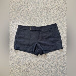 Calvin Klein Charcoal Grey Silver Bar Accent Dress Shorts